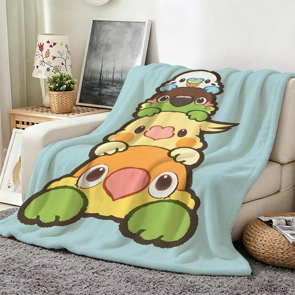 illust Y Yutoriya Throw Flannel Throw Blanket Suitable for Sofa Living Room Bedroom