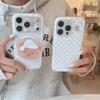 Korean Blue Polka Dot Bear Magnetic Suction Bracket Is Suitable for iphone11Promax Apple 11 Mobile Phone Case 11 Female 11.