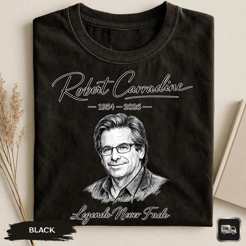Robert Carradine Legend Never 19542026 T SHIRT Retro Top Unisex T-Shirt XXXL