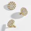 Alloy Round Unique Stud Earrings Minimalist European American Jewelry Trendy