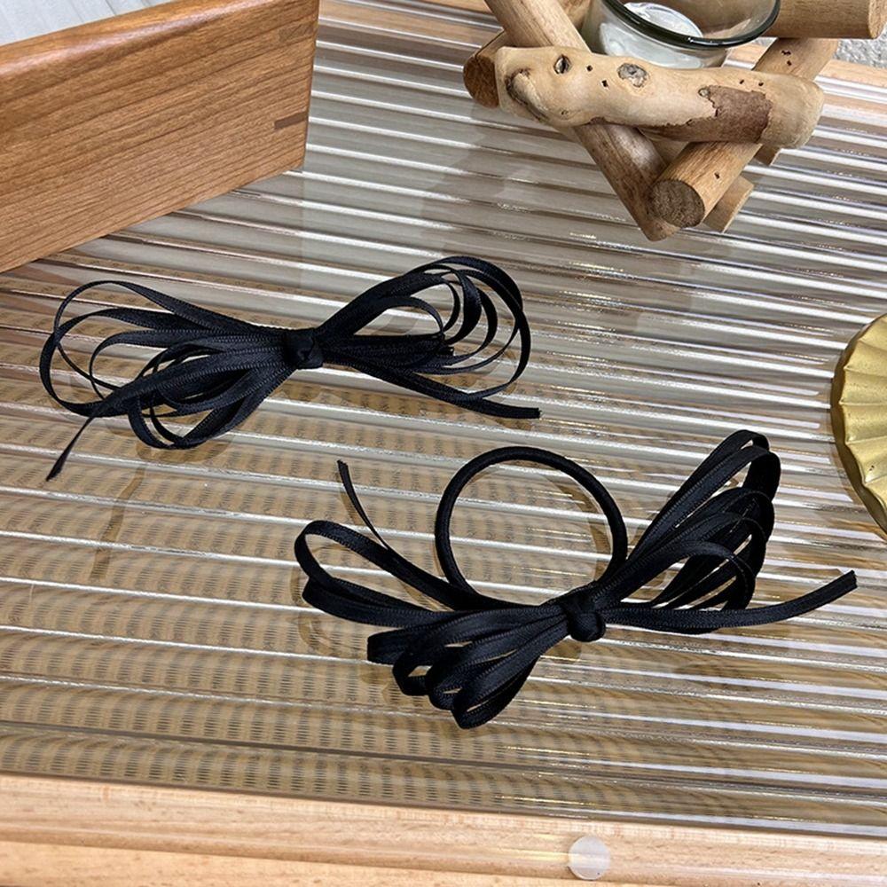 Clip Hair Clip Girl Hair Rope Female Hair Accessories Korean Style Headwear Balletcore Bow Hairpin