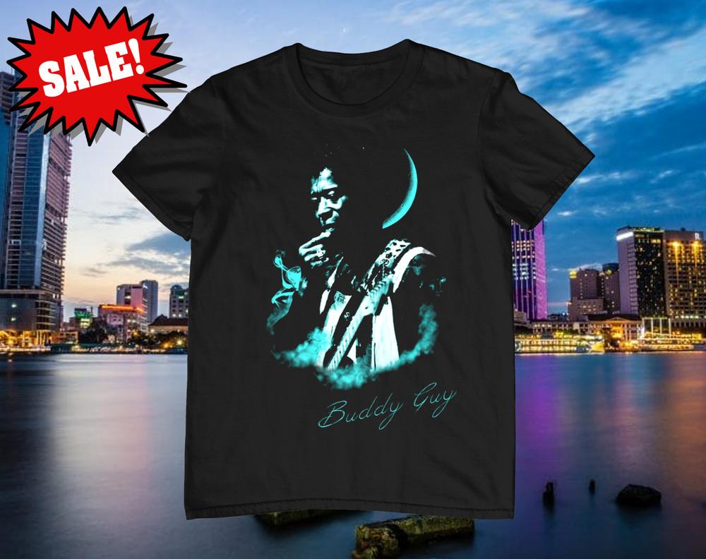 Buddy Guy Music Star Heavy Cotton Black Unisex All Size Shirt Unisex T-Shirt M