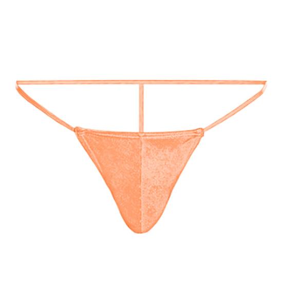 Sexy Men Thong Low-rise U-Convex T-String Style Breathable Underwear Free Movement Solid
