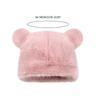 Cartoon Bear Plush Hat for Winter Lovely Animal Ear Warm Beanie Hat for Teens Adult Outdoor Sport Activity Skiing Hat