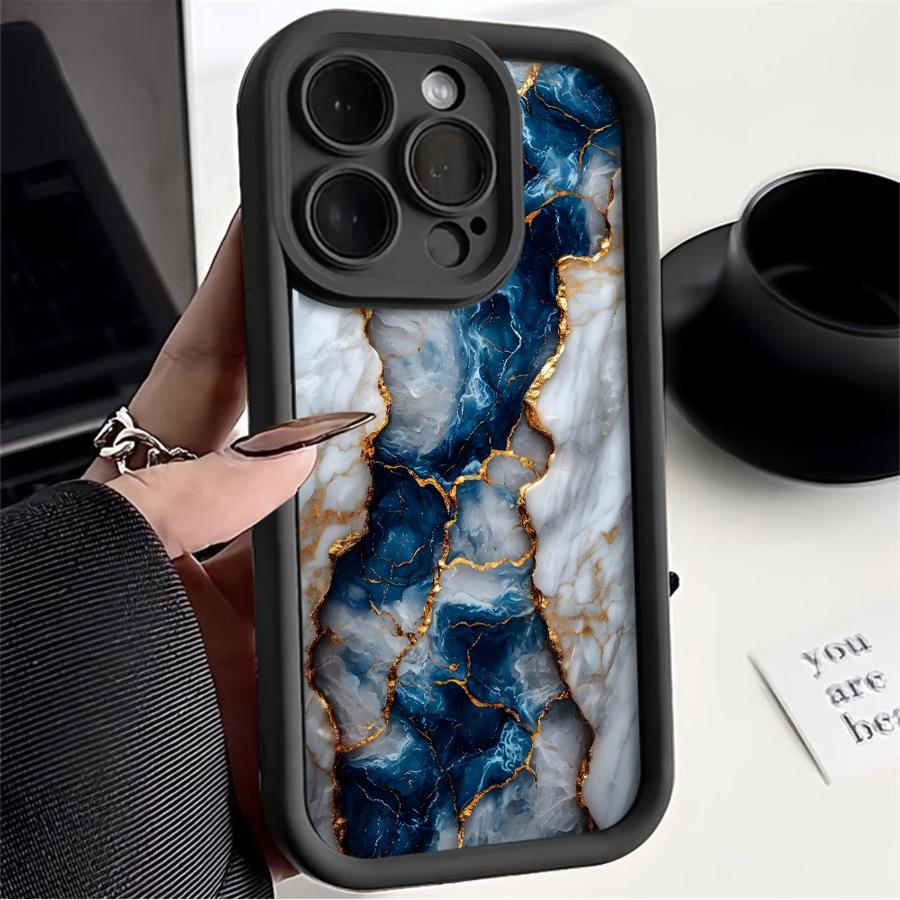 Case for iPhone 17 Pro Max 17e 12 Pro Air 16 15 Plus 14 11 13 Phone Cover Marble Pattern Matte