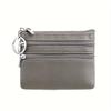 Porte-monnaie en cuir véritable pour femme, Mini pochette en peau de vache, Mini portefeuille avec chaîne