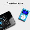 Mini Portable MP3 Music Player Metal Clip-on MP3 Player with LCD Screen Support TF Card Wide
