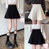 Women's Spring Summer Plus Size A-Line Short Umbrella Skirt Pleated Puffy Underlay Casual All-match Versatile Skirt-Trousers Academic Style