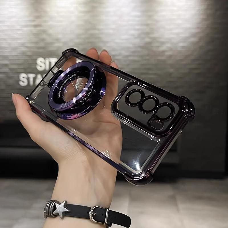 Applicable to OPPO A5 5G mobile phone case with its own lens film Find X8 airbag anti-drop silicone soft case bracket A58