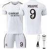 YSHT Real Madrid Mbappe Kids Soccer Jersey White Youth Sportswear