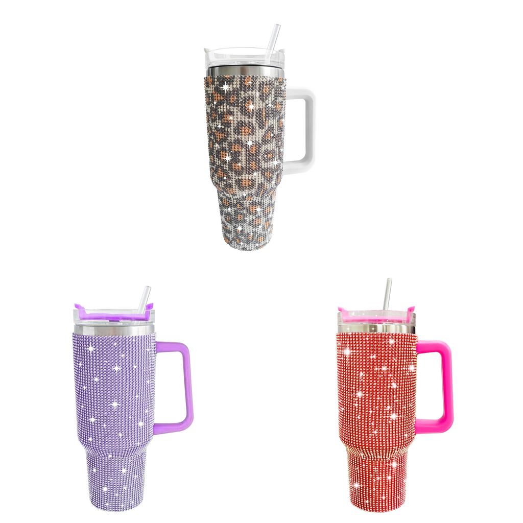 Insulated Travel Mug With Handle And Straw For Commuting And Outdoors