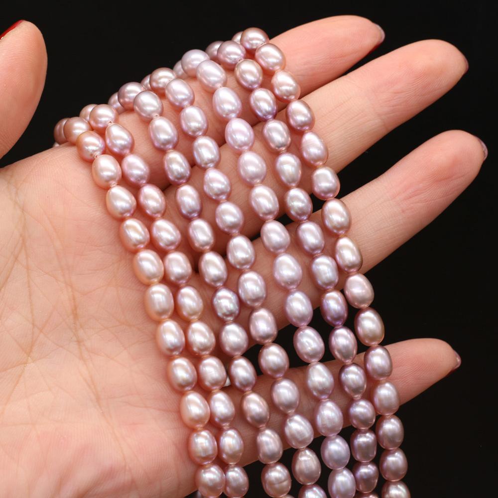 1 Sträng DIY Risformade Pärlor 2-7mm För Smyckestillverkning DIY Halsband Armband Örhängen Tillbehör Kedja 36cm