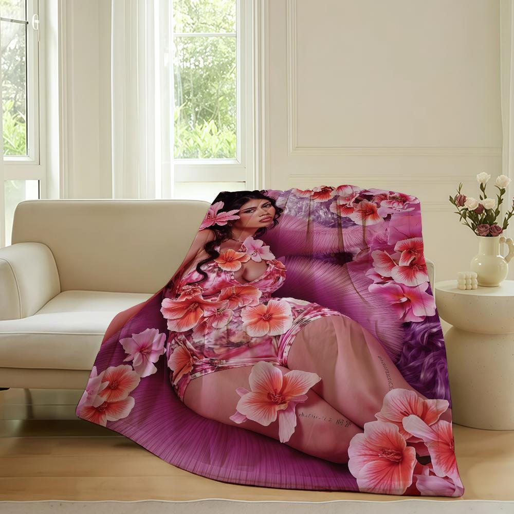 American singer Kali Uchis Blanket For Sofa Office Bed Plane Travel Sleep Read Relax Camping Soft And Warm