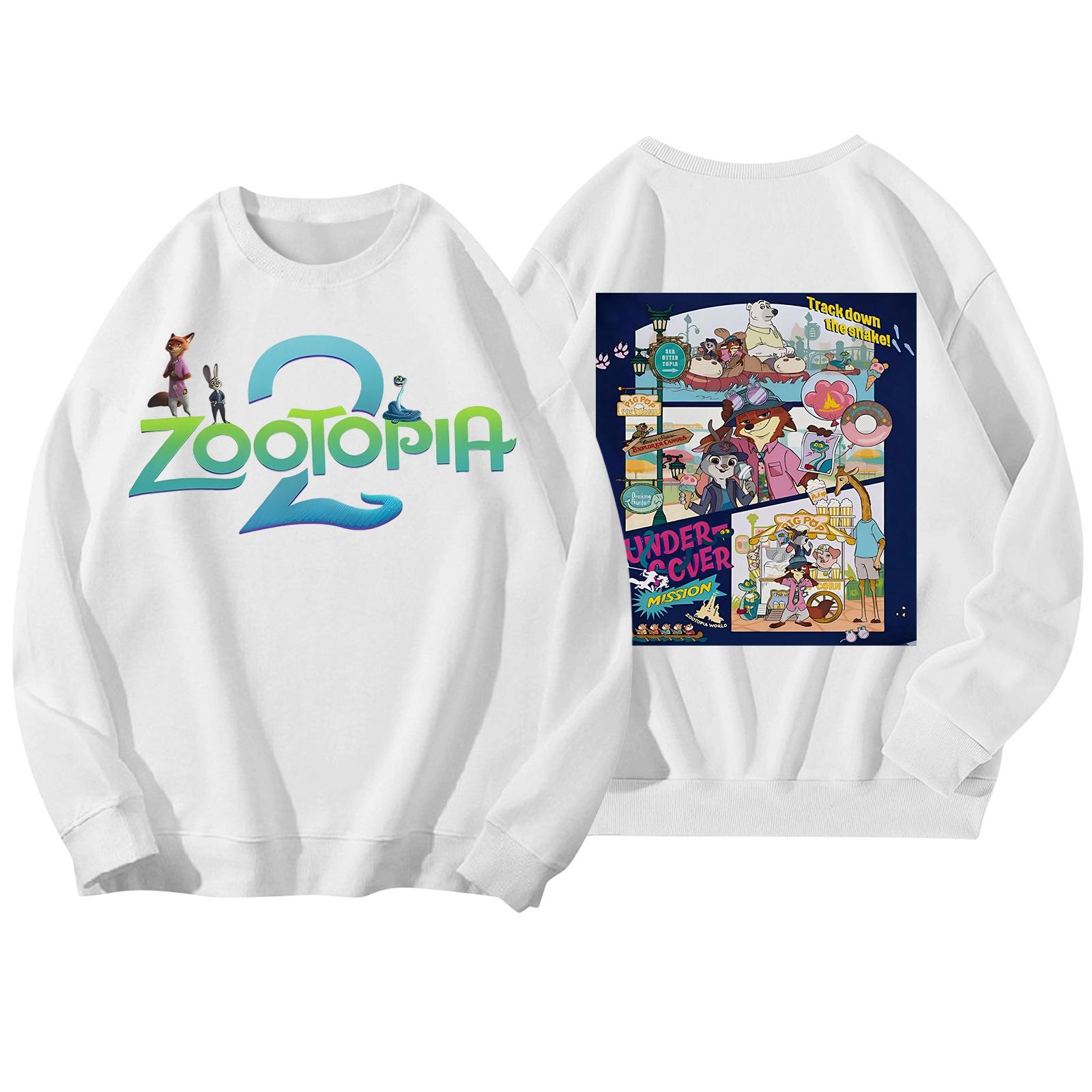 

Женская модная повседневная толстовка с длинным рукавом и круглым вырезом с принтом XXL белый