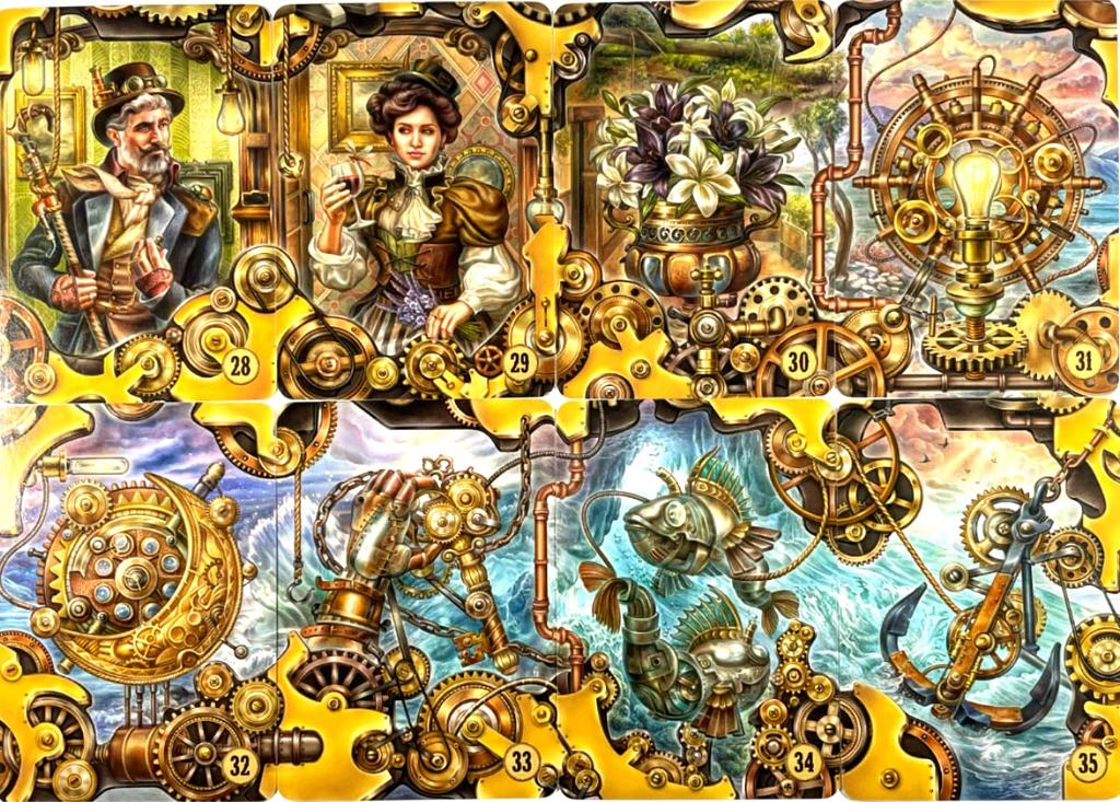 Lenormand Orakelkarte Wahrsagerei Lenormand Orakelkarte Steampunk Japanischer Kommentar enthalten I.I.J [Steampunk Lenormand] [Echt]