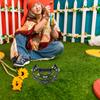 Musical Orff Tambourine Educational Hand Ring Tambourine Hand Bell Moon Tambourine  Kids