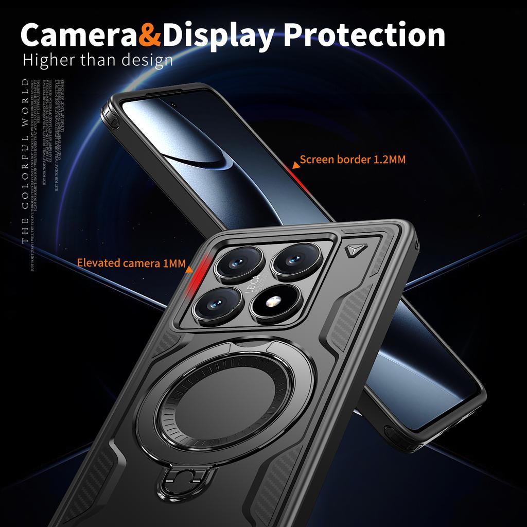 Armor Protection Funda Case for Xiaomi 15T Pro 14T Mi15t Mi14t Finger Ring Holder Cover for Xiao Mi 15T