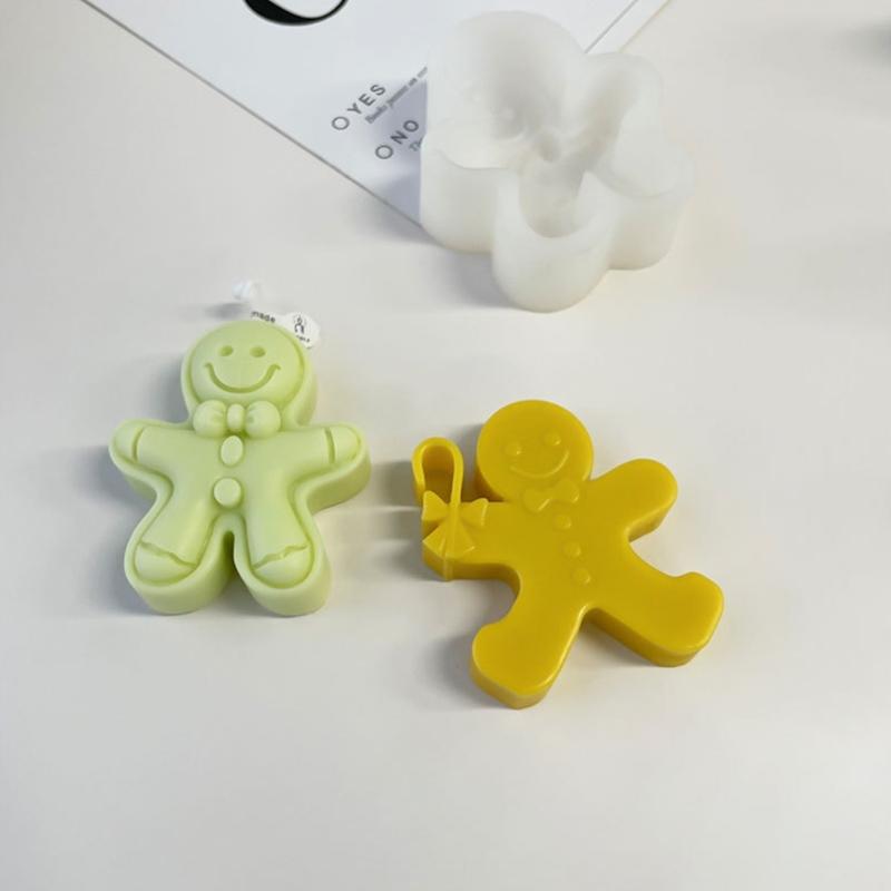 Lebkuchenmann Silikonform Weihnachten Fondantformen Vielseitige Herstellungsformen für Kuchen/Seifen/Schokolade/Kerzen/Kekse