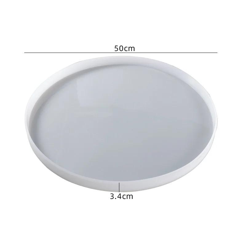 DIY Crystal Epoxy Resin Mold Large Round Ornament River Table Making Silicone Mold