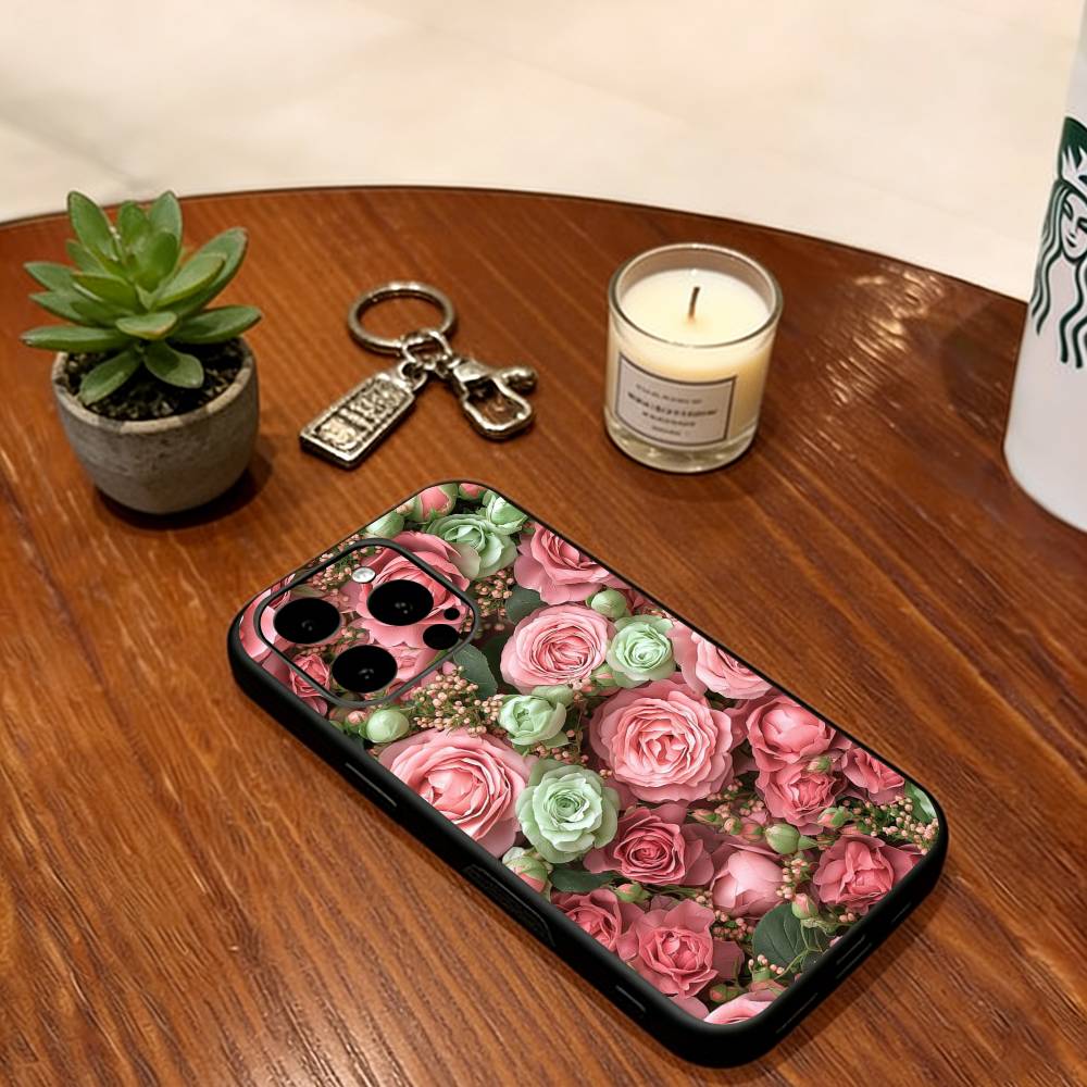 Flower Phone Case Silicone Soft For IPhone 17 16 15 14 13 12 11 X XR Plus Pro Max Plus
