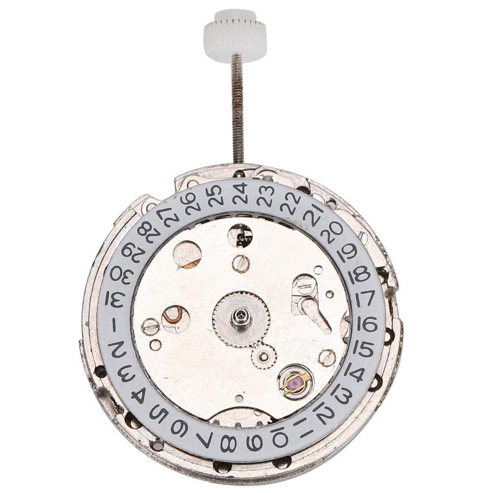 Three hands Mechanical Core White tone Watch Part for 2813 movement Movement replacement