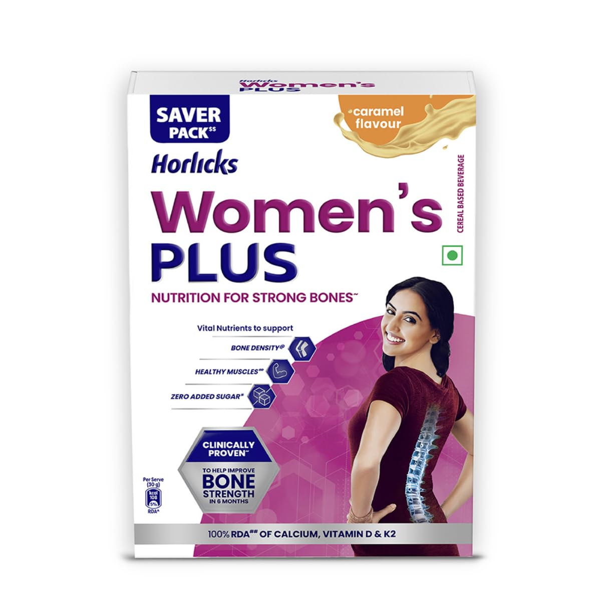 

Horlicks Women s Plus Caramel Health Drink Refill 400g | High Calcium & Vitamin D Nutrition for Women