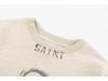 Retro Unisex Distressed Graffiti Print Loose Round Neck Sweatshirt