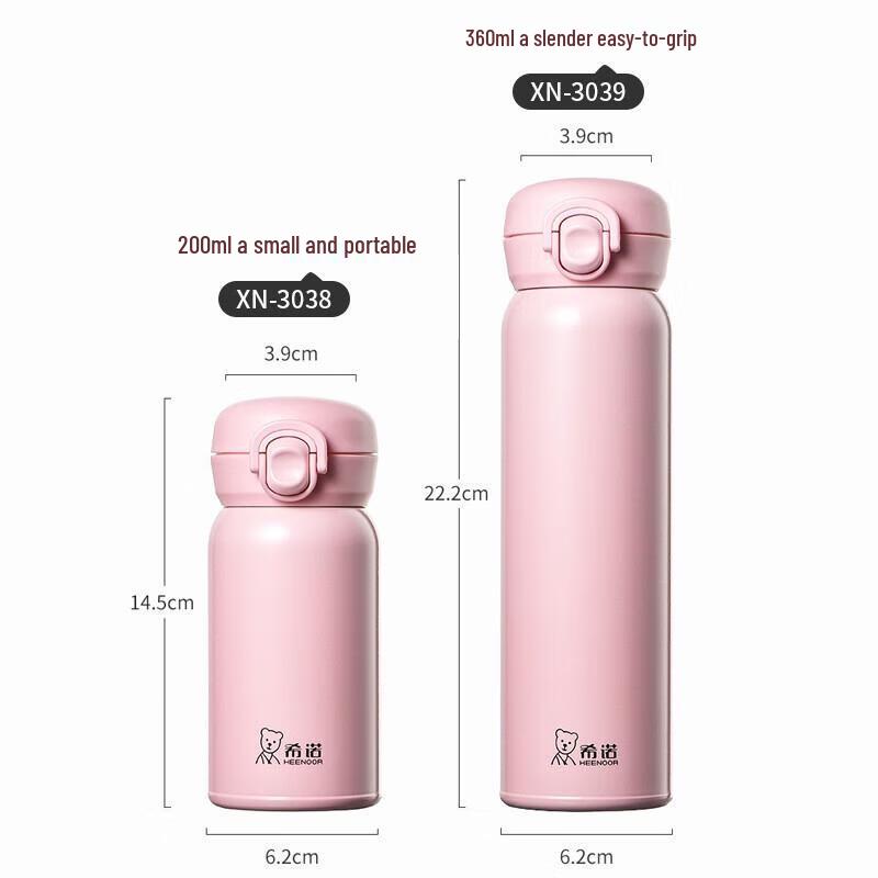 Heenoor One-Hand Open Portable Insulated Bottle