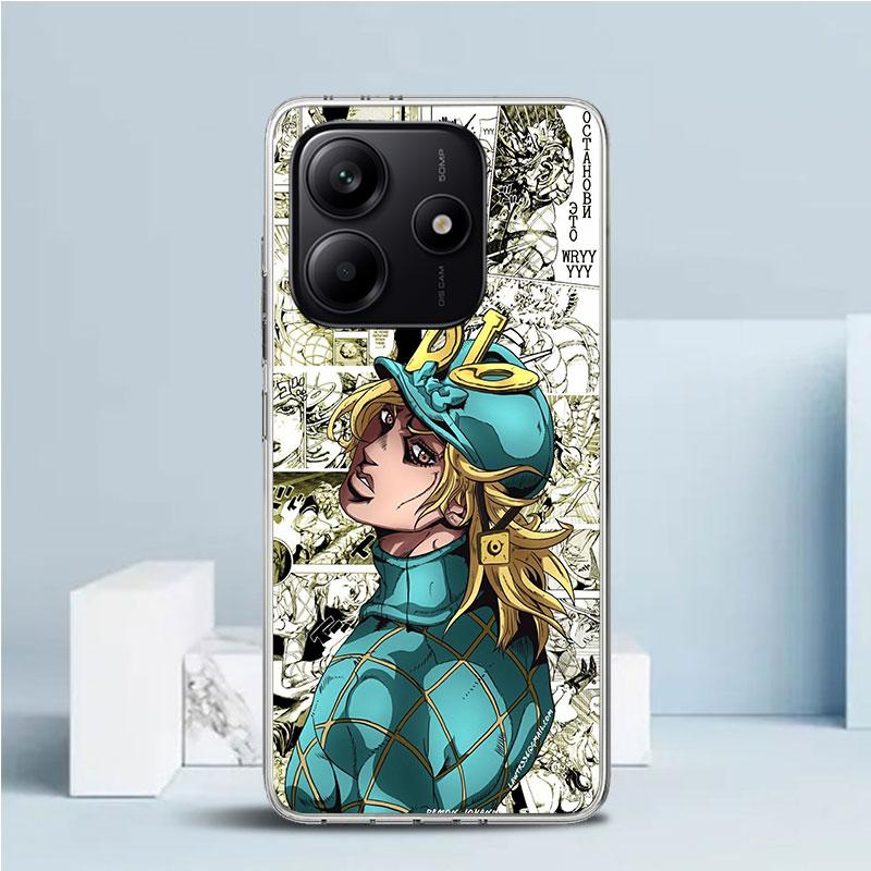 JoJo Adventure Dio Diego Brando Měkký kryt pro telefon Xiaomi Redmi Note 15 14 13 12 Pro Plus 14S 11S 11T 11E 10S 10 4G Vzor