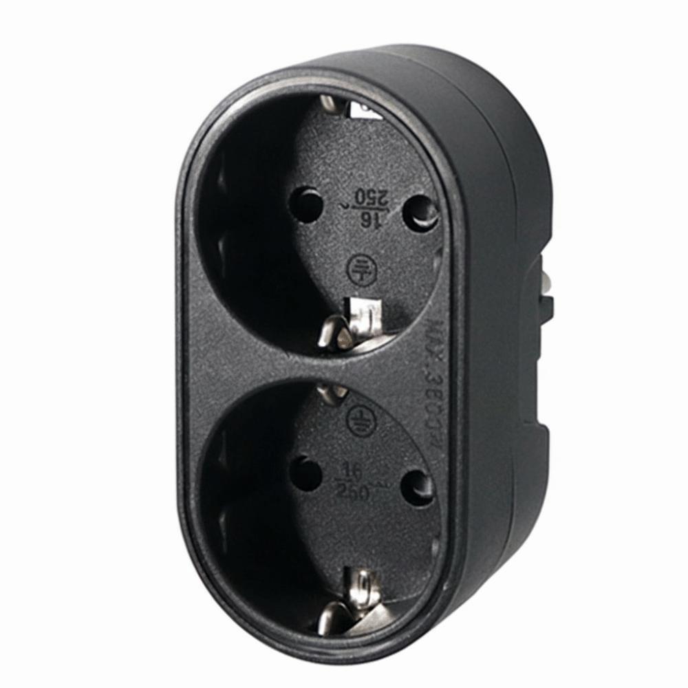 Safety Door Adapter Converter 16 A 250 V AC Socket Converter Power Travel EU Power Plug  Travel Use