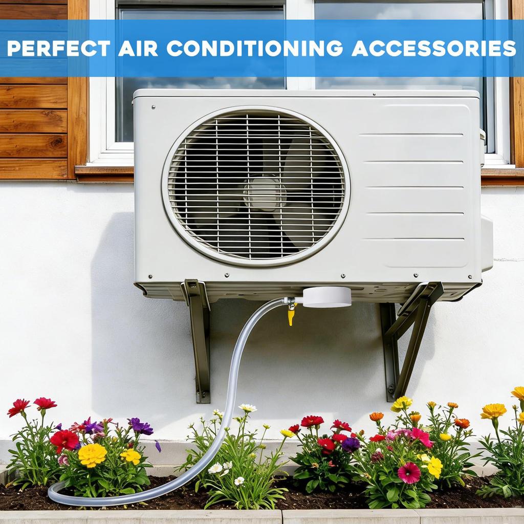 Portable AC Drain Hose Clear Pipe Replacement with Clamp Magnetic Window AC Drain Kit for Mini Split Units Condensate Cooling