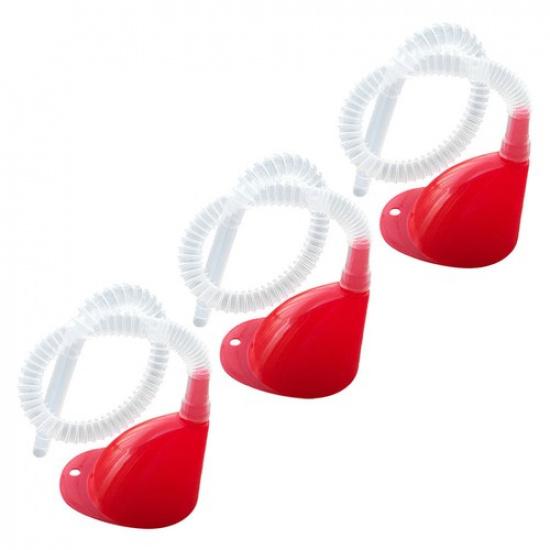 3 Sets Fuel Funnel with Long Hose Clear Plastic Auto for Fluids Tube Car