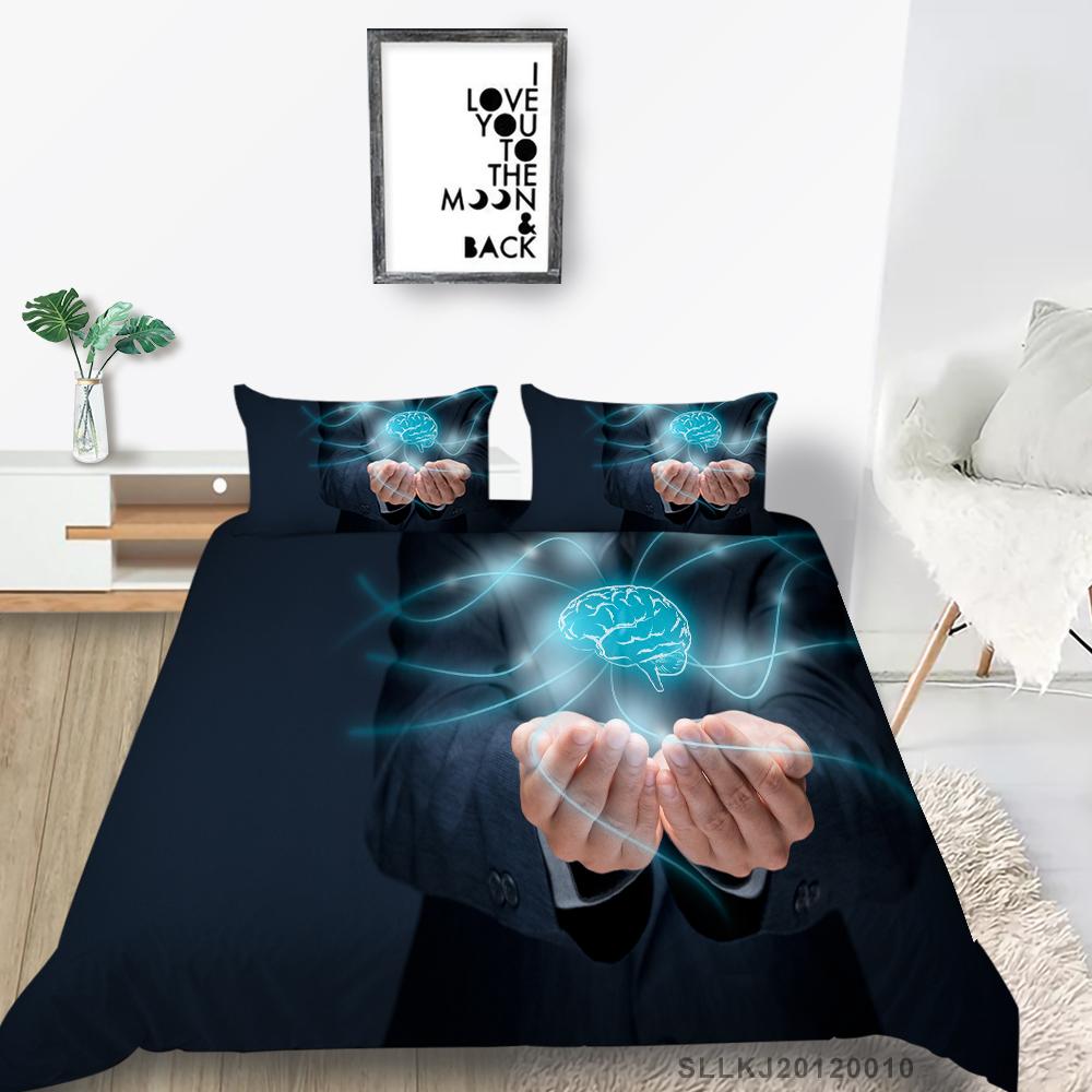 Luxury Furniture Bedding Set New Bedspread 3D Figure Print Family Bedroom Full Size Quilt Cover and Pillowcase Microfiber