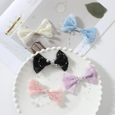 Fairy Crystal Bow Fabric Accessories for Shoes, Socks, Bags, Phone Cases, and Clothing