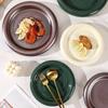 Solid Color Donuts Cake Plate Creative Ceramic Steak Plate Dessert Plate Salad Plates Sushi Plates Restaurant Display Tableware