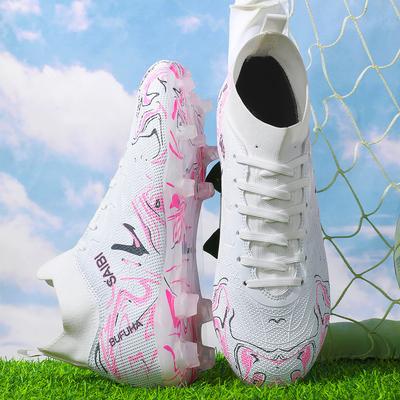 Breathable Soccer Shoes with FG/AG Long Studs for Anti Slip and Effective Ankle Protection, Exclusive To Sports Enthusiasts