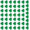 Set of 50 Patricks Day Shamrock Sticker Adhesive Plant Decal Paper Texture for Craft and Home Decoration Top Sale