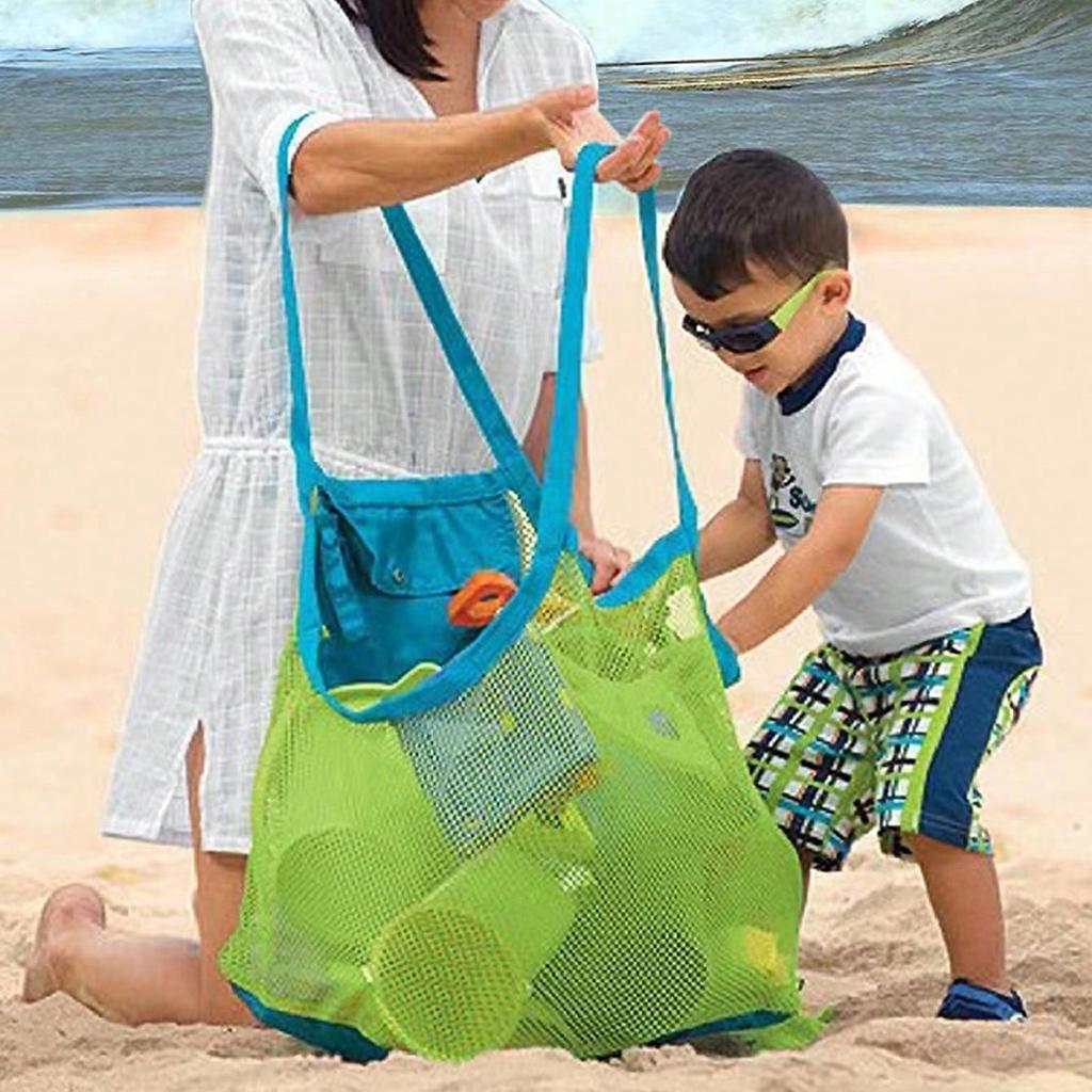 Children Sand Away Protable Mesh Bag Kids Bath Toys Storage Bags Swimming Large Beach Bag for Towels Women Cosmetic Makeup Bag