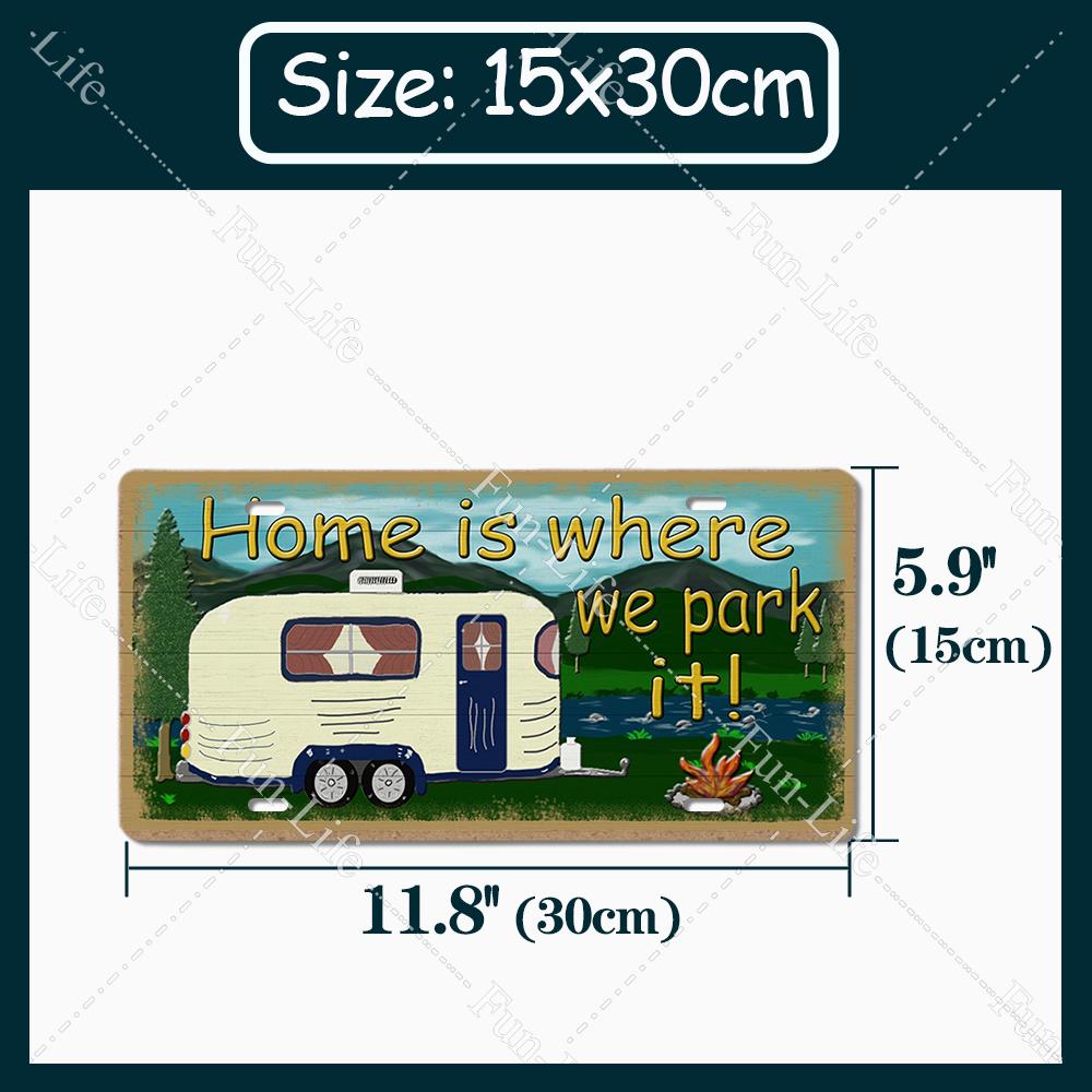Camping Metal Sign Plate Plaque Vintage Tin Sign Decor for Camping/Cars/Tent/Cookout/Camping Supplies/Home Wall Decor