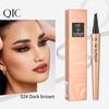 QIC Eksplosiv makeup flydende øjenbrynspen, ekstremt fin vandtæt, svedresistent og smitter ikke af fire-takket vand øjenbrynspen