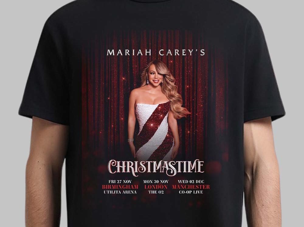 Mariah Carey’s Christmastime 2026 UK Tour T-Shirt