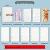 2025 A6 Password Lock Diary with Foldable Pages - Student Check-in & Storage Memo Book