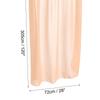 Uxcell Chiffon Table Runner 3M 72 X 305 Cm Rustic Gauze Tablecloth Sheer Wedding Table Runner for Wedding Bridal Party Table Decoration Light Peach