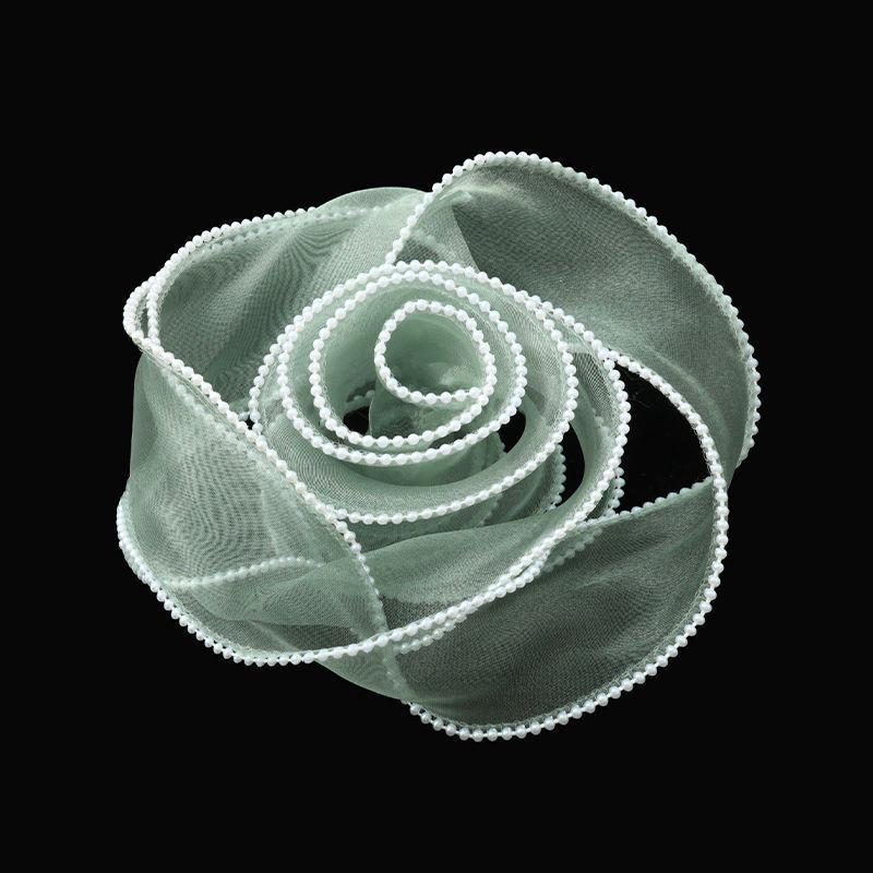 4cm Gold Edge Fishtail Yarn Ribbon for Floral Bouquets, Cake Decorations, Gift Bows, and DIY Projects.