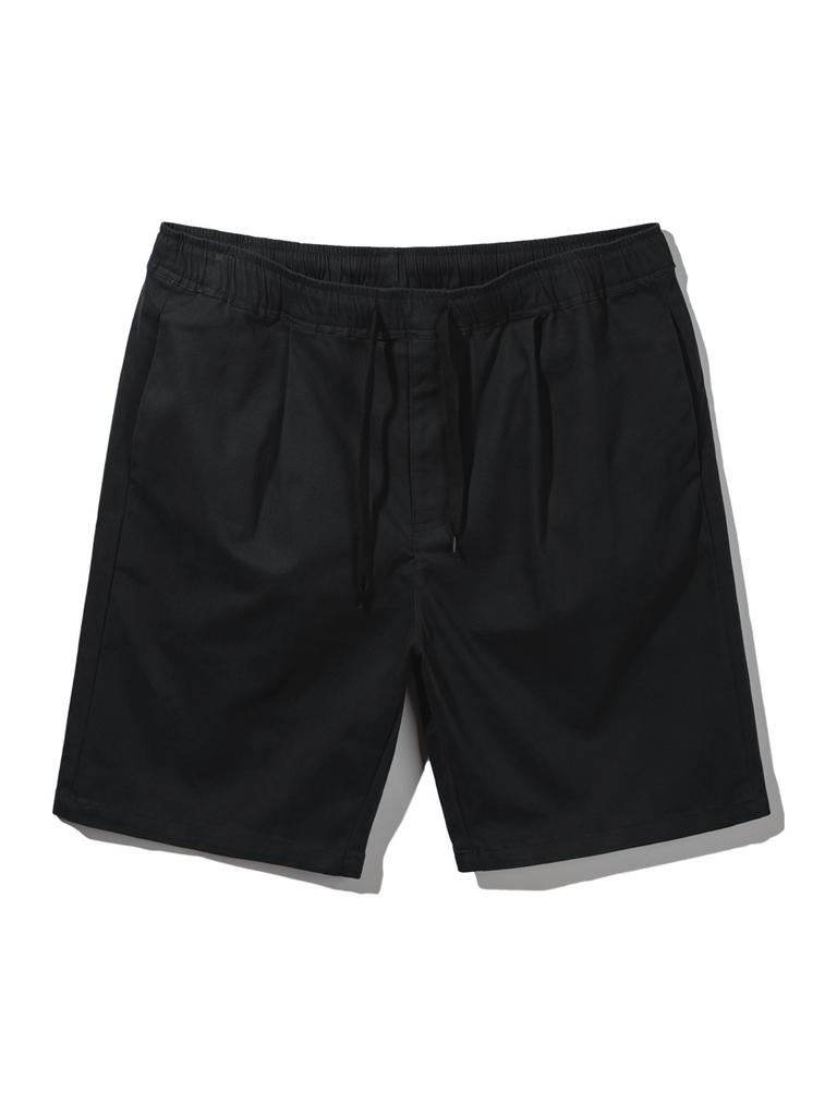 ALVINCLO One-Pleat Wide Cotton Half Pants Dlx1320 (5 Colors)