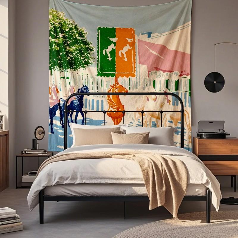 Digital Printed Deer Wall Tapestry Bedroom Living Room Decor Soft Fabric Hanging Art Decorative Cover