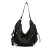 Retro Shoulder Bag, Women's Trendy Fashion and Simple Korean Tote Bag, Casual Large-capacity Shoulder Bag.
