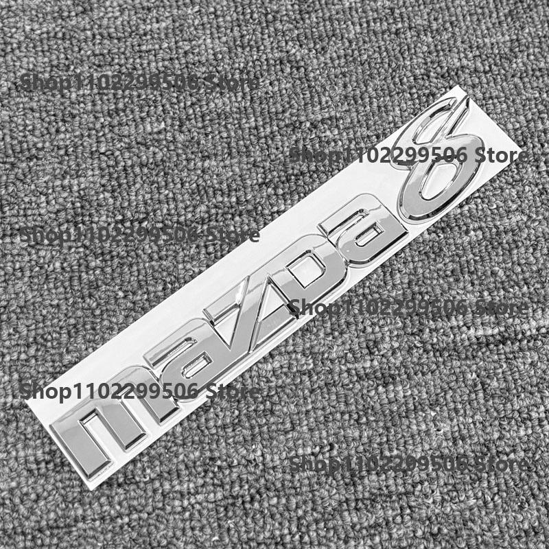 ABS Silver Black carbon Car Emblem Logo Badge Sticker Decal For Mazda 6 Mazda 3 Mazda 2 Mazda 5 Mazda 8 accessories styling NNG44