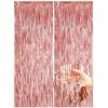 2pcs-1*2m Metal Foil Fringed Curtains for Party Background Wall Decoration Tassel Shiny Aluminum Film Wall Curtains 5