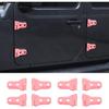 8PCS Door Hinge Cover Trim Accessories for 2018-2024 2025+ Jeep Wrangler JL JLU 2020-2024 2025+ Jeep Gladiator JT (Matt Black)
